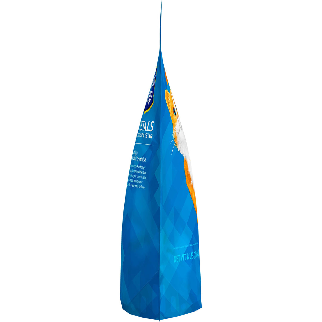Fresh Step Crystal Cat Litter, Lightweight with Long-Lasting Odor Control, Low Dust, 8lbs.