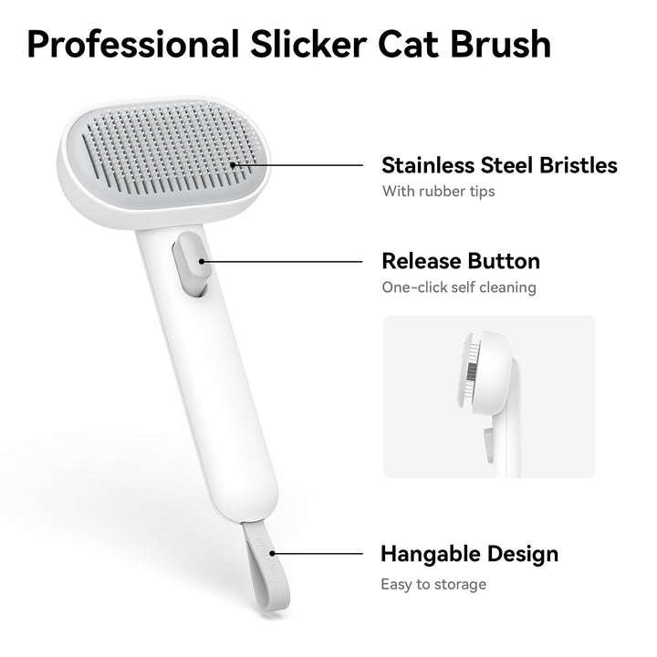 Aumuca Cat Brush for Shedding, Cat Brushes for Indoor Cats, Cat Brush for Long or Short Haired Cats, Cat Grooming Brush Cat Comb for Kitten Rabbit Massage Removes Loose Fur