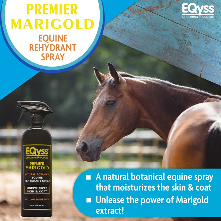 EQyss Premier Marigold Equine Coat Conditioning Spray - Moisturize Horse&