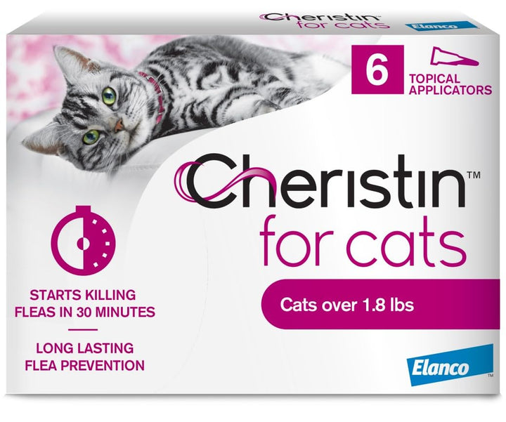 Cheristin Flea Treatment &amp; Prevention for Cats Over, 6ct