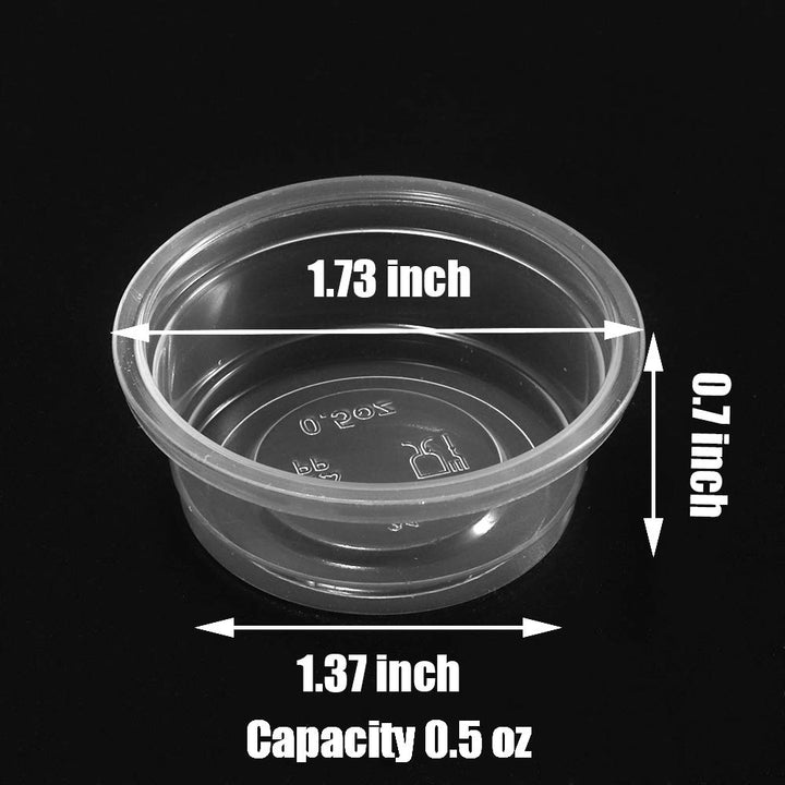 MRTIOO Lizard Crested Gecko Food Water Feeding Cups, 100 pcs, 0.5oz