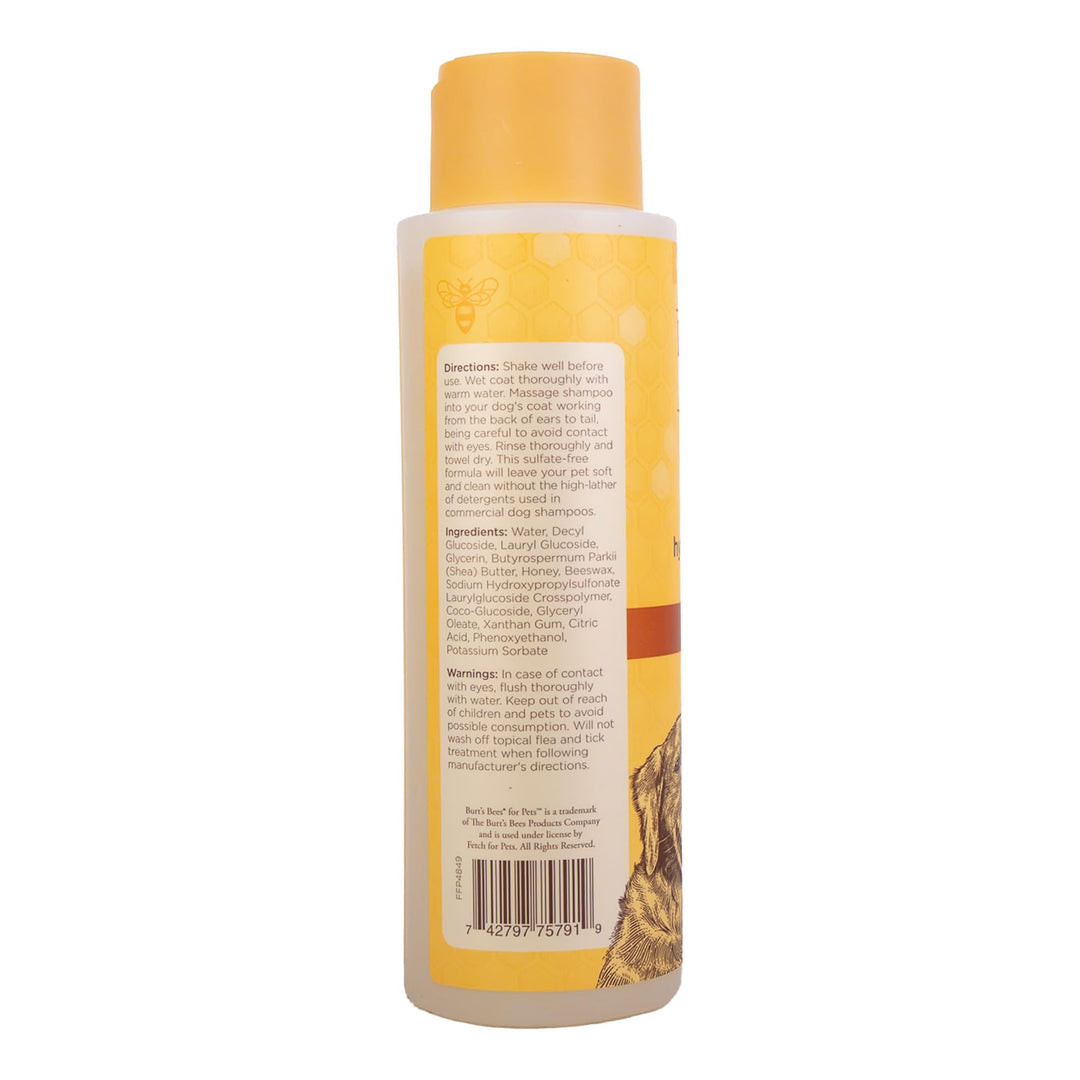Burts Bees for Pets Hypoallergenic Dog Shampoo, Shea Butter Honey, 16 Fl Oz