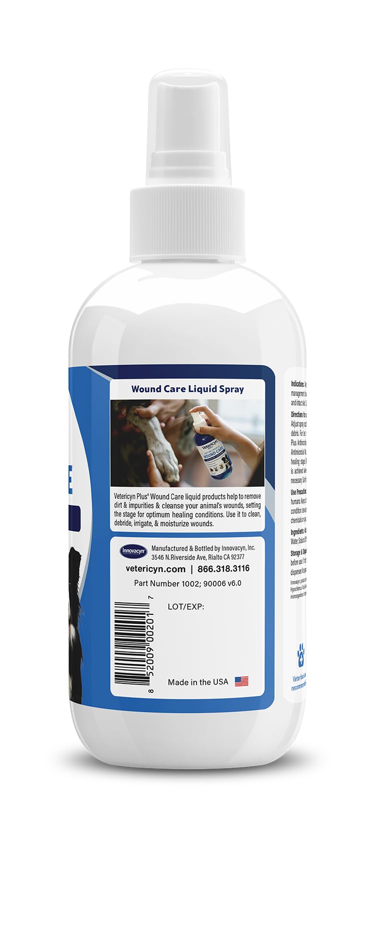 Vetericyn Plus Dog Wound Care Spray, Lick-Safe Wound &amp; Skin Care, 8 oz