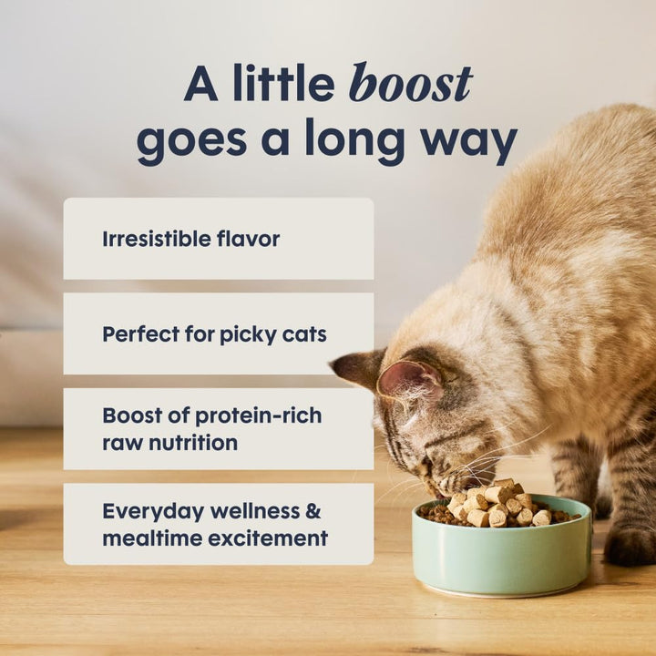 Instinct Raw Boost Mixers Freeze Dried Raw Cat Food Topper, Grain Free Cat Food Topper 6 Ounce (Pack of 1)