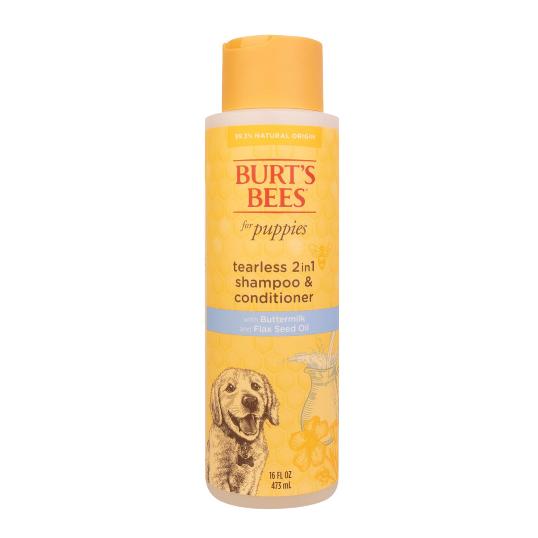 Burts Bees Tearless Puppy Shampoo &amp; Conditioner with Buttermilk, 16 Fl Oz