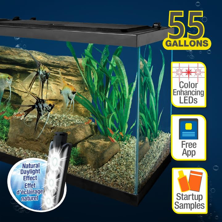 Tetra LED 55 Gallon Complete Fish Tank Kit for Freshwater Fish