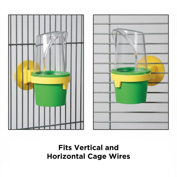 JW Pet Clean Cup Bird Cage Feeder and Water Cup, Medium, Assorted Colors