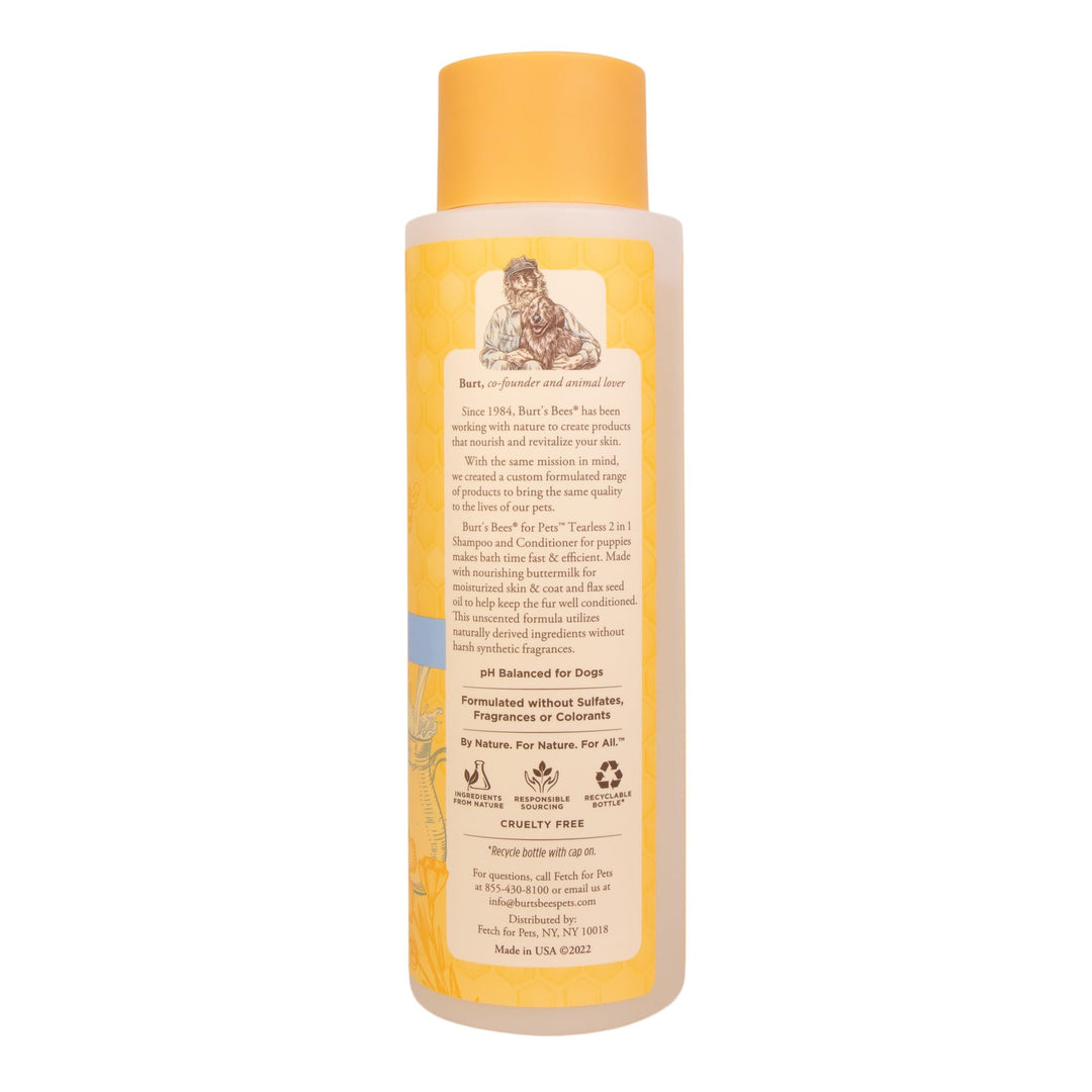 Burts Bees Tearless Puppy Shampoo &amp; Conditioner with Buttermilk, 16 Fl Oz
