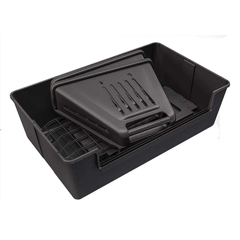 Ferplast Atlas Vehicle SUV Dog Crate, Assembled Car Dog Crate Measures 39L x 23W x 26H, Ideal for Medium to Intermediate Dog Breeds, Black