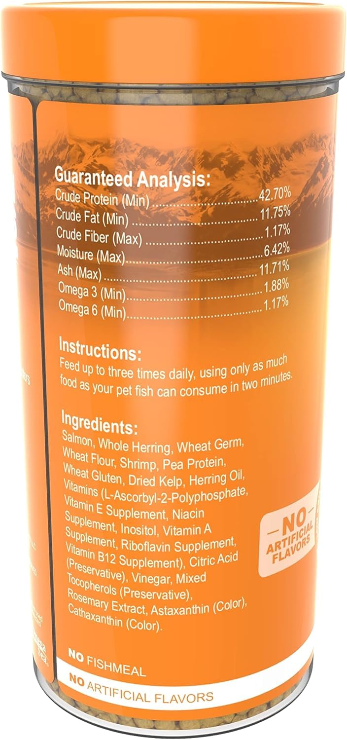 Omega One Goldfish Pellets, Sinking, 4mm Medium Pellets, 8 oz