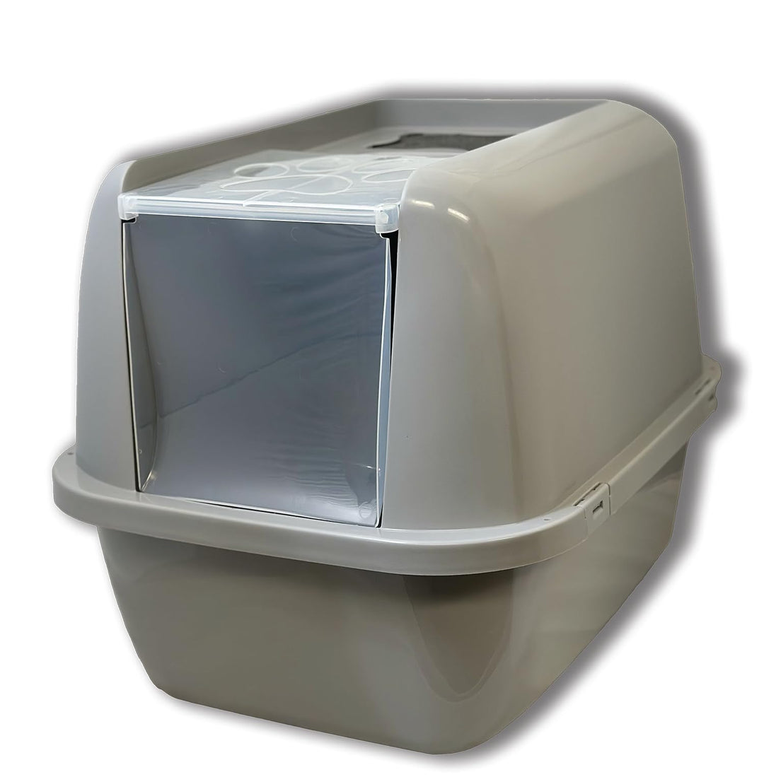 Van Ness Pets EZ Clean Jumbo Covered Cat Litter Box with Flip Top Odor Door Lid