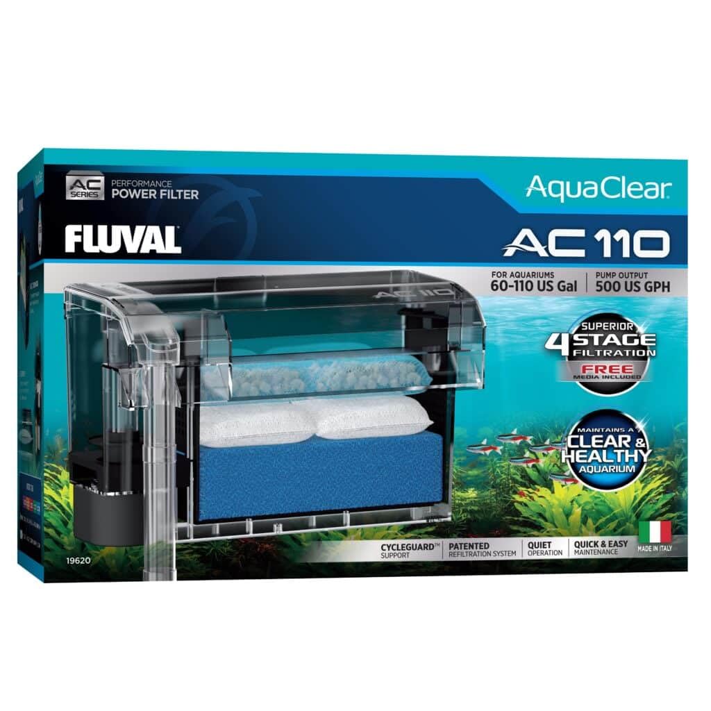 Fluval AquaClear AC110 Power Filter for Aquariums, 60-110 US Gal