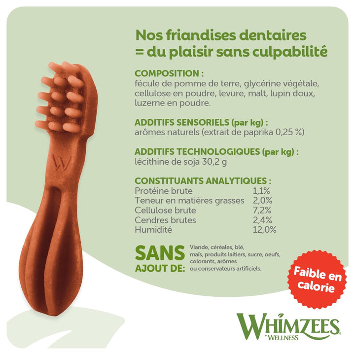 Whimzees Natural Dental Dog Chew Long lasting, Variety Box Mixed Shapes, Small, 56 Pieces