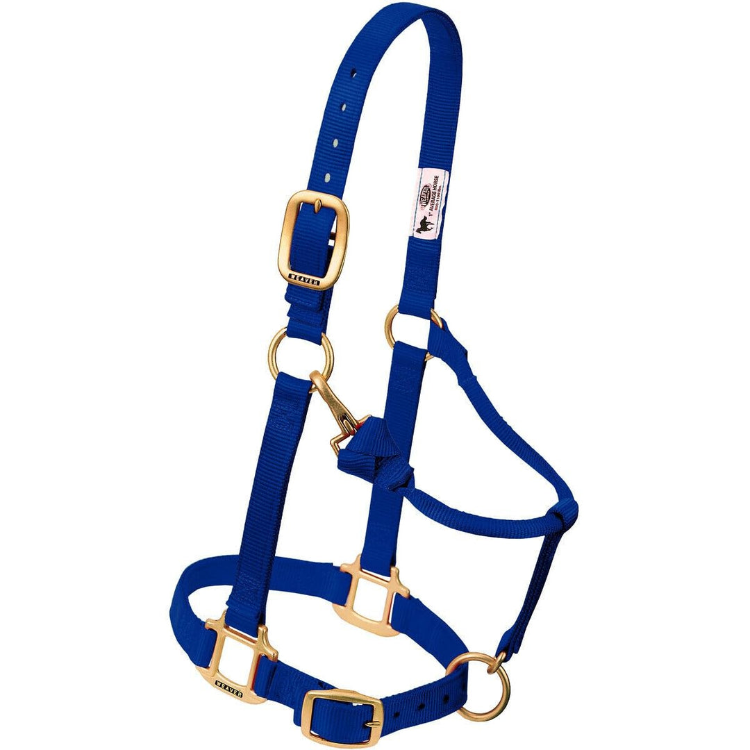 Weaver Leather Original Adjustable Nylon Horse Halter, Weanling/Pony, Black