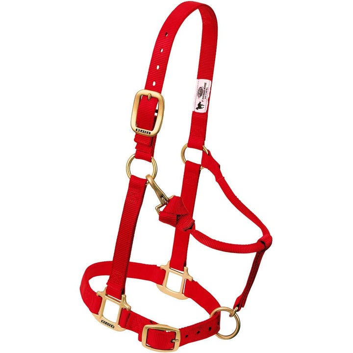 Weaver Leather Original Adjustable Nylon Horse Halter, Weanling/Pony, Black