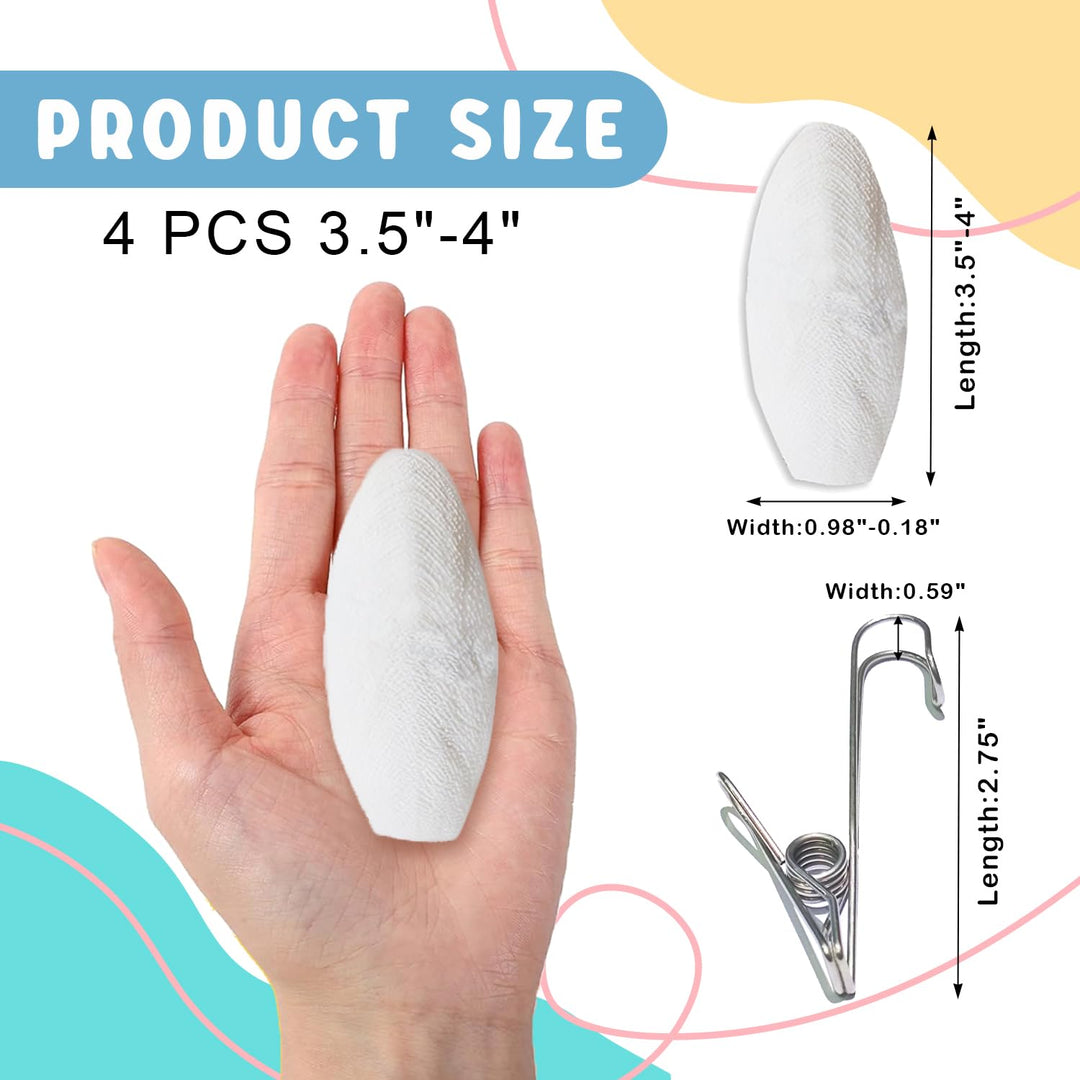 Bird Cuttlebone for Parakeets, Cuddle Bone, Birds Calcium, 3.5"-4", 4 Pcs