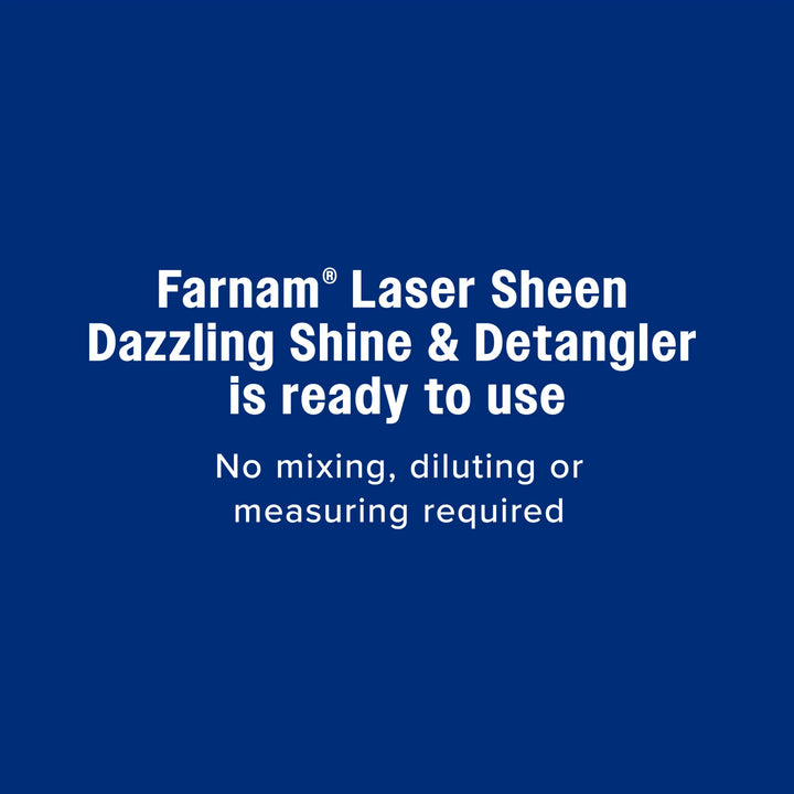 Farnam Laser Sheen Dazzling Shine and Detangler for Horses, 32 oz Spray