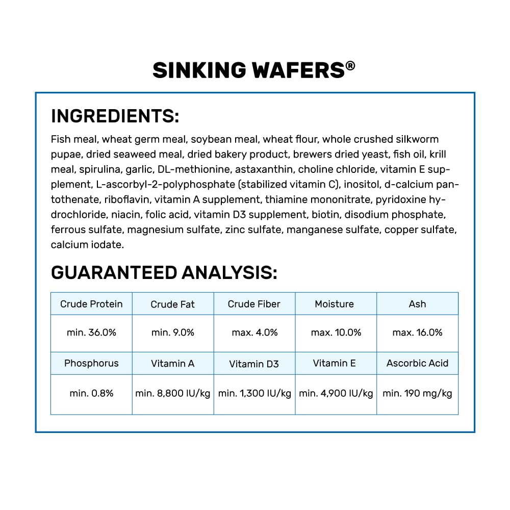 Hikari® Sinking Wafers® for Bottom-Feeding Tropical Fish, 3.88 oz (110g)