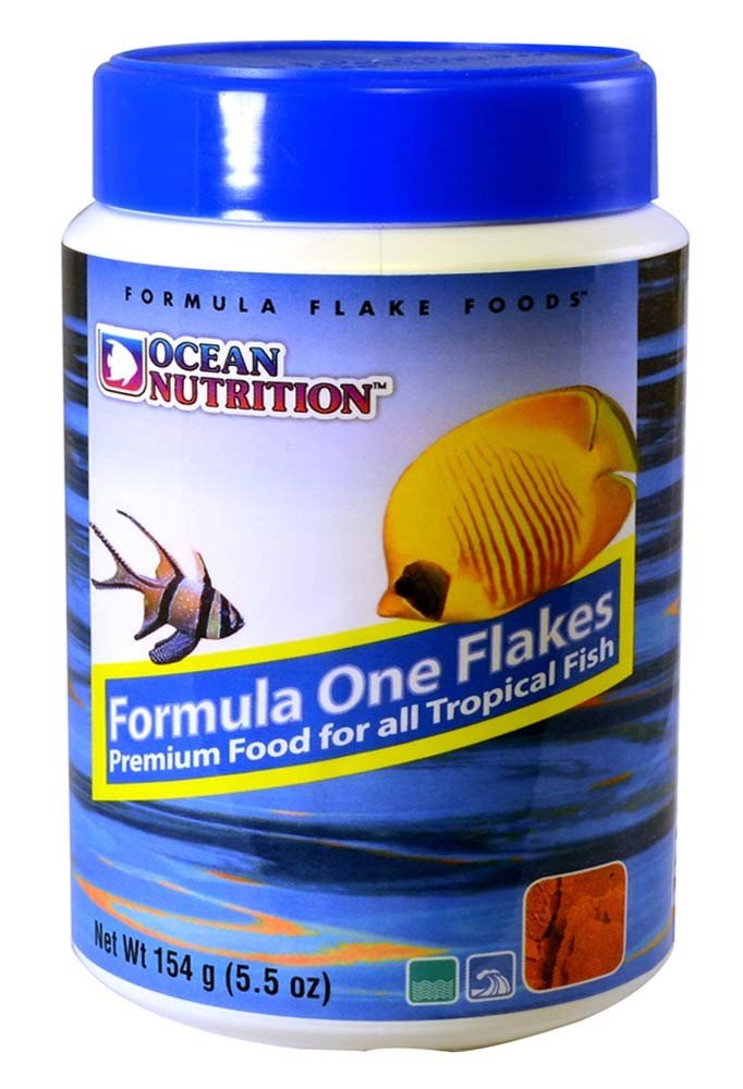 Ocean Nutrition Prime Reef Flakes Fish Food 5.5 Ounces (154 Grams) Jar | Saltwater Marine Aquarium Flake Food for Reef Aquariums | Angelfish Clownfish Damsels Wrasses Gobies Clown