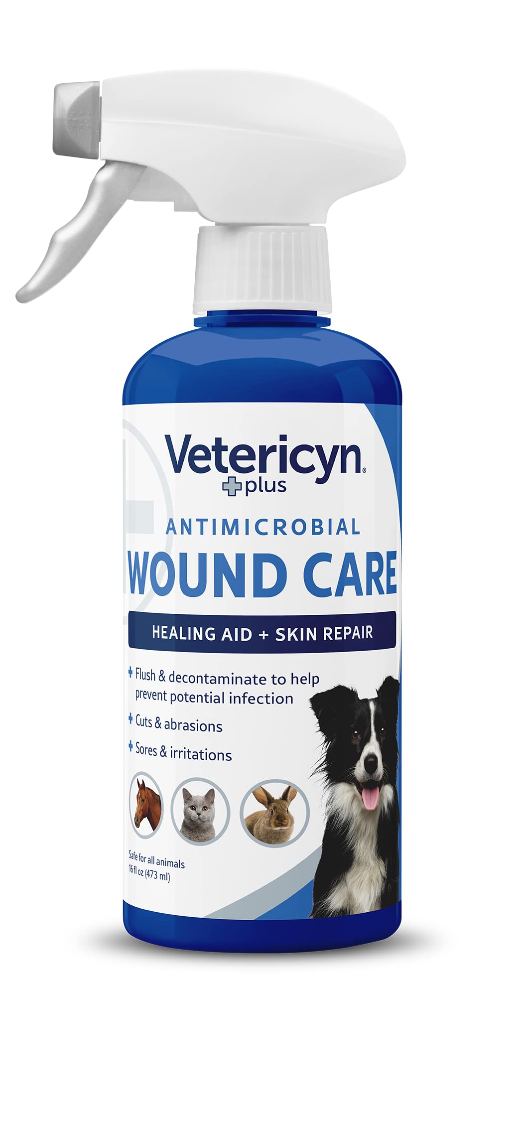 Vetericyn Plus Dog Wound Care Spray, Lick-Safe Wound &amp; Skin Care, 16 oz