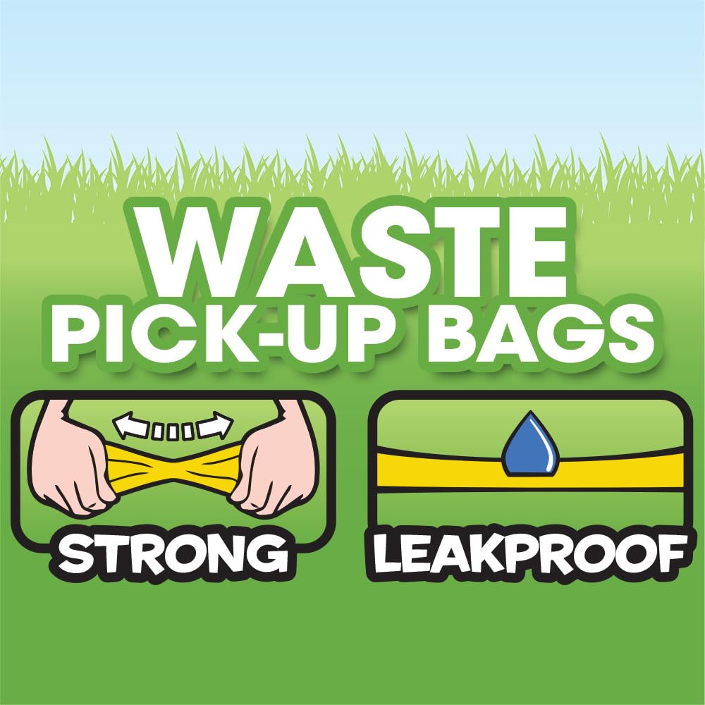 Bags on Board Dog Poop Bags, Strong Leak Proof Waste Bags, 600 Count