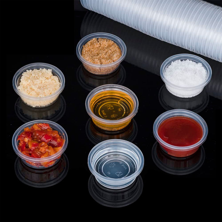 MRTIOO Lizard Crested Gecko Food Water Feeding Cups, 100 pcs, 0.5oz