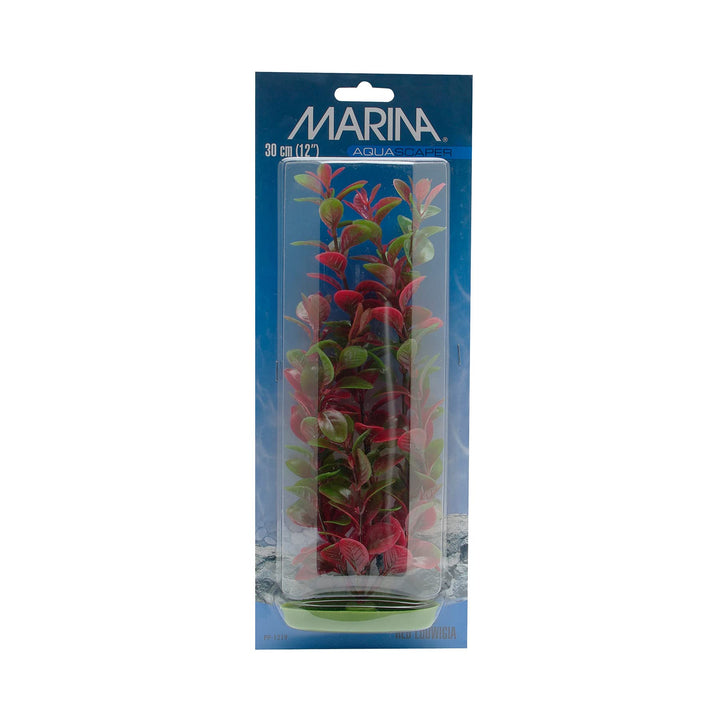 Marina Aquascaper Fish Tank Decorations, Red Ludwigia Plant, 12-Inch