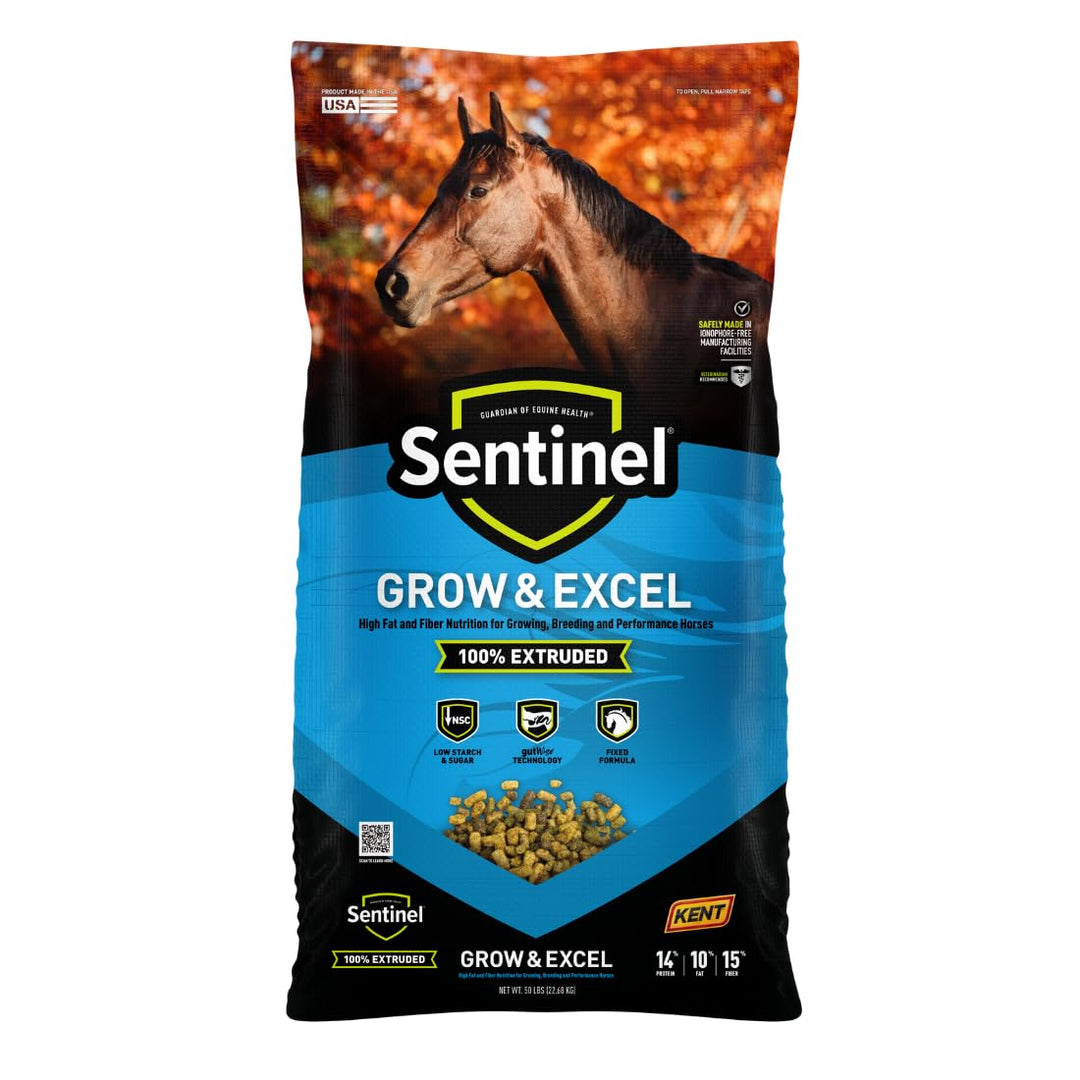 Kent/Blue Seal Sentinel Grow and EXCEL Horse Feed, 50-LB Bag