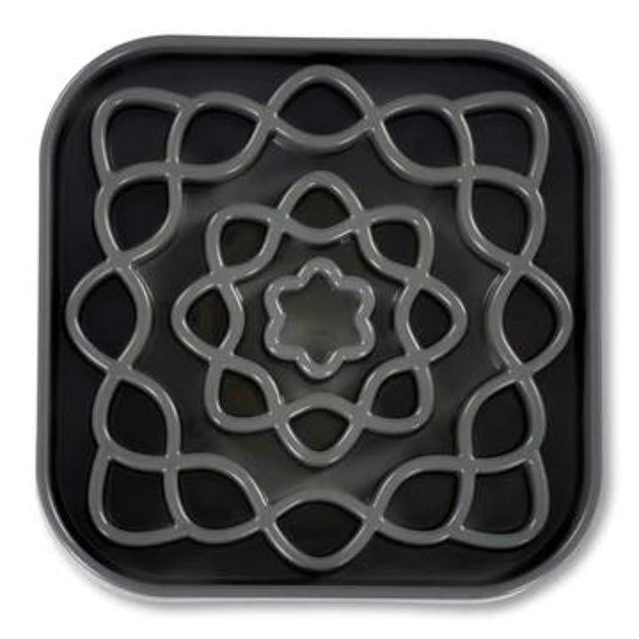 Messy Mutts Dog & Cat Slow Feeder Grey 2 Cup