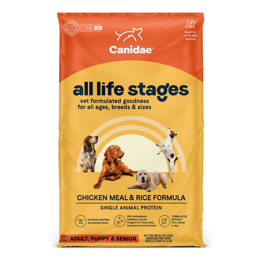 CANIDAE All Life Stages Dry Dog Food Chicken Meal & Rice 40lb