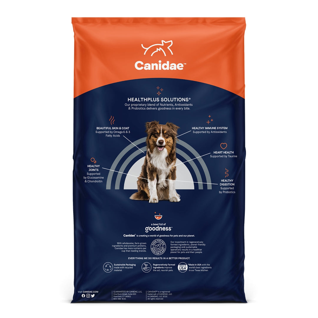 CANIDAE PURE Farm To Bowl GrainFree LID Dry Dog Food Chicken, Lentil  Pea, 1ea/22 lb