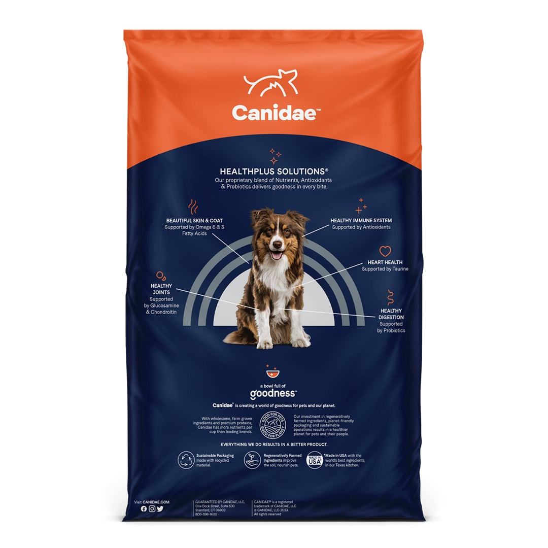 CANIDAE PURE Farm To Bowl GrainFree LID Dry Dog Food Chicken, Lentil  Pea, 1ea/22 lb