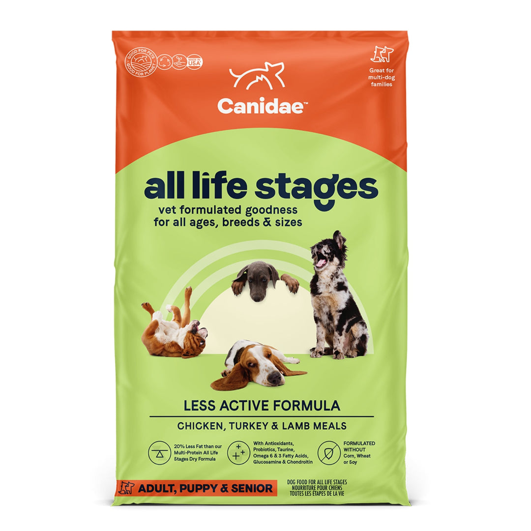 CANIDAE All Life Stages Less Active Dry Dog Food Chicken, Turkey & Lamb 5lb