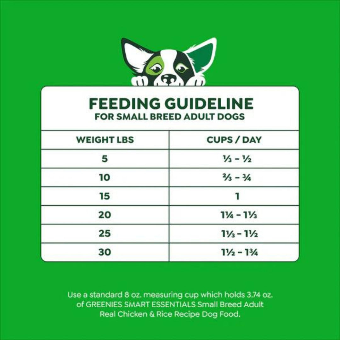 Greenies Smart Essentials Small Breed Dry Dog Food Chicken & Rice 27lbs