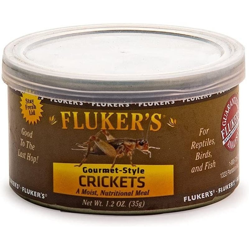Flukers Gourmet Style Canned Crickets - 1.2 oz-