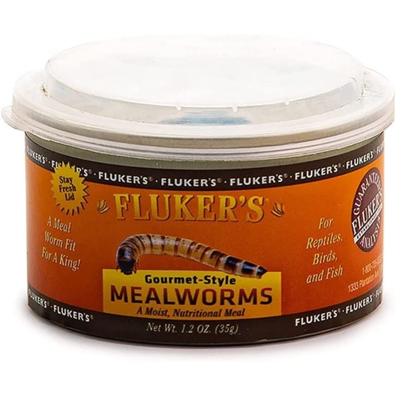 Flukers Gourmet Style Canned Mealworms - 1.2 oz-