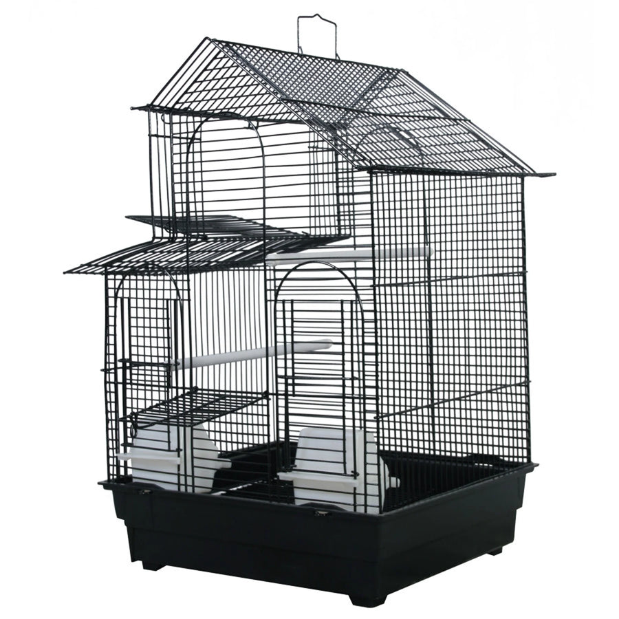 A and E Cages House Top Bird Cage in Retail Box 16 Inches X 14 Inches-