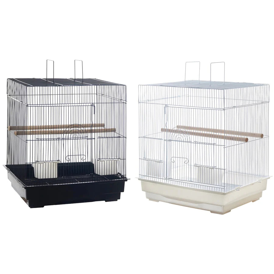 A and E Cages Flat Top Cage (2) Black and (2) White 18in X 14in 4pk-