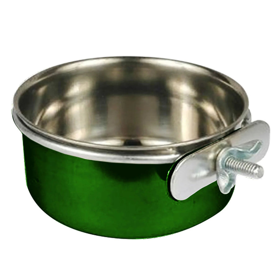 A and E Cages Coop Cup with Ring and Bolt Green 10oz-