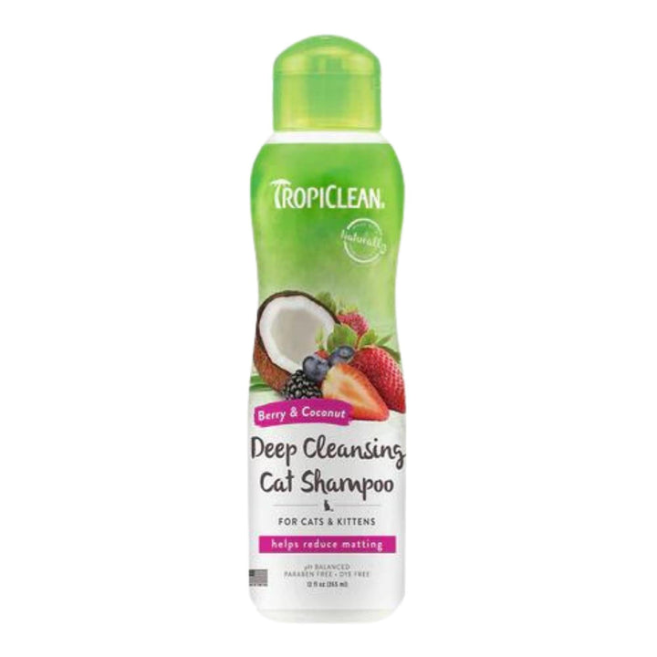 TropiClean Berry & Coconut Deep Cleansing Shampoo for Cats & Kittens 1ea/12 oz
