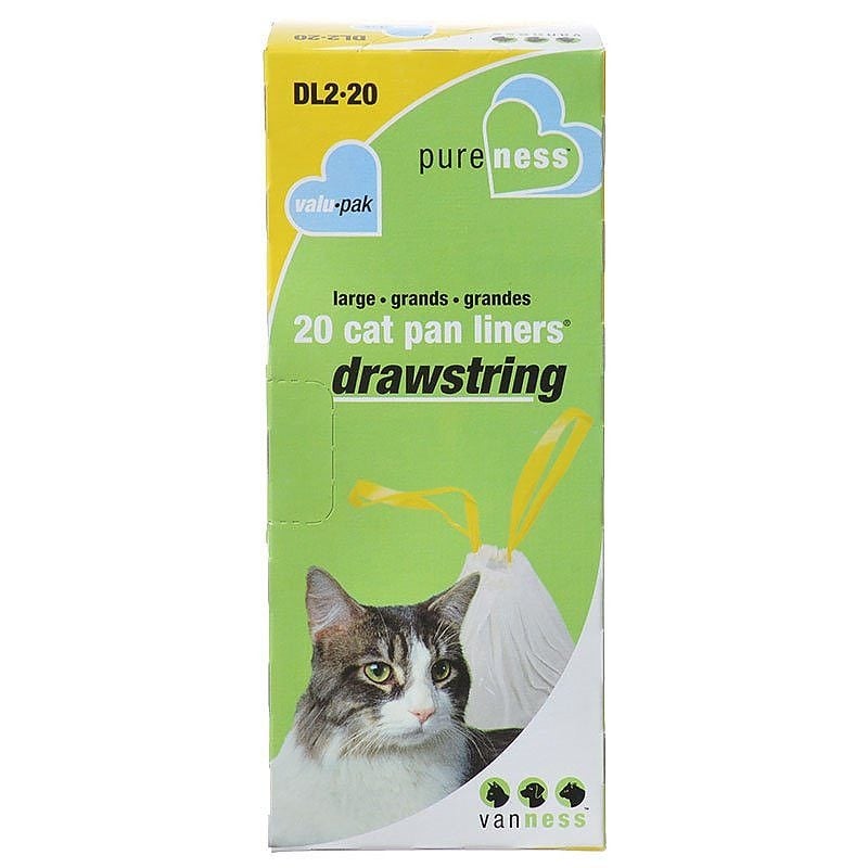 Van Ness Drawstring Cat Pan Liners - Large (20 Pack)-