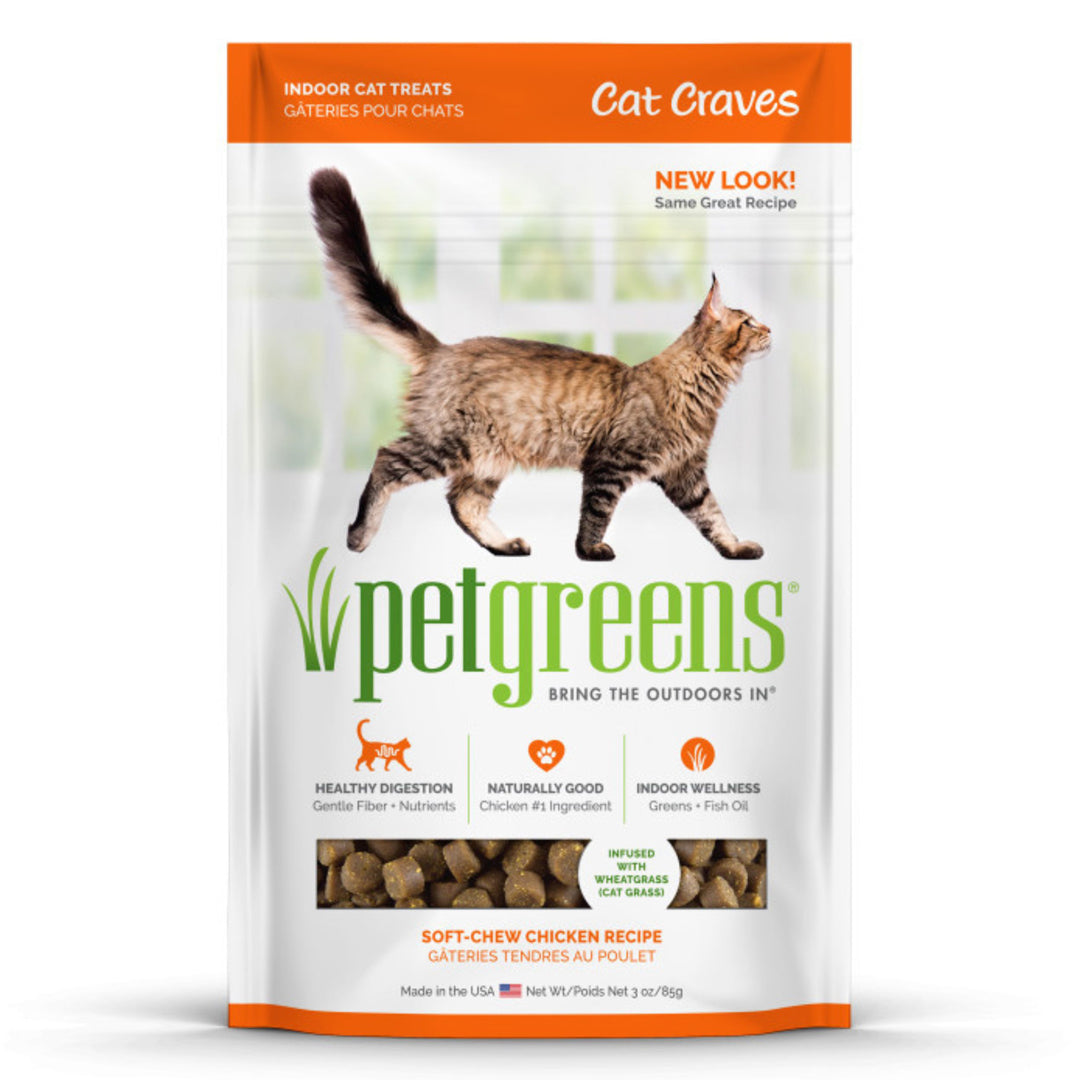 Pet Greens Cat Craves Semi-Moist Soft Cat Treats Chicken 1ea/3 oz