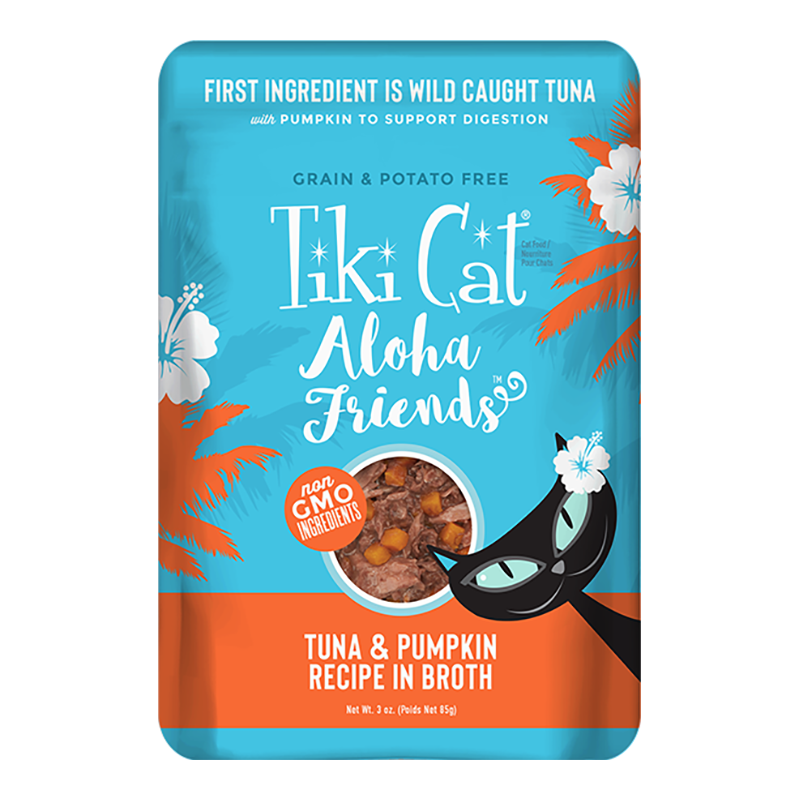 Tiki Pets Cat Aloha Tuna Pumpkin 3oz. Pouch (Case of 12)