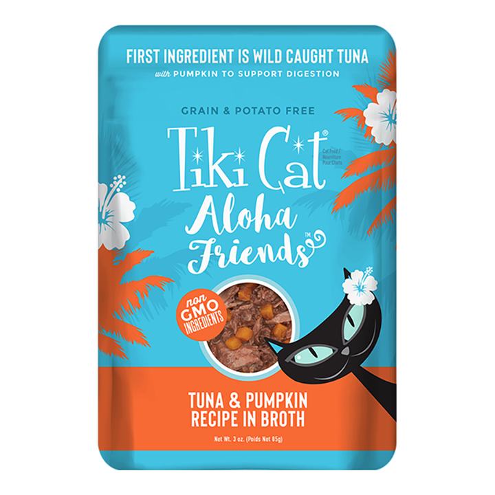 Tiki Pets Cat Aloha Tuna Pumpkin 3oz. Pouch (Case of 12)