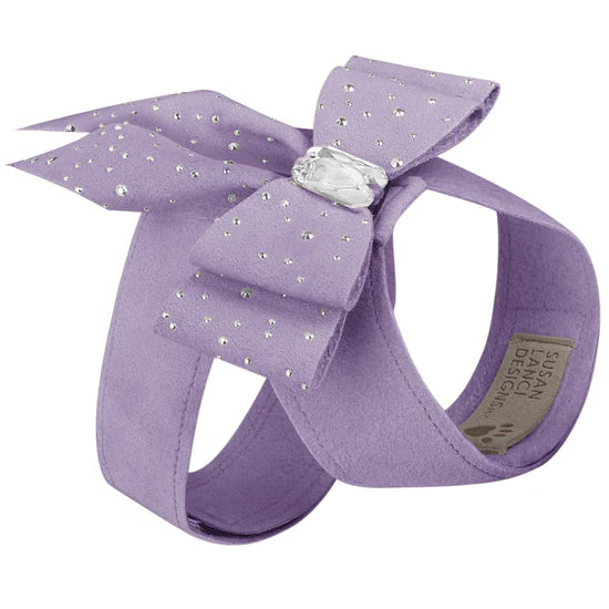 Silver Stardust Double Tail Bow Tinkie Harness-TC-French Lavender-