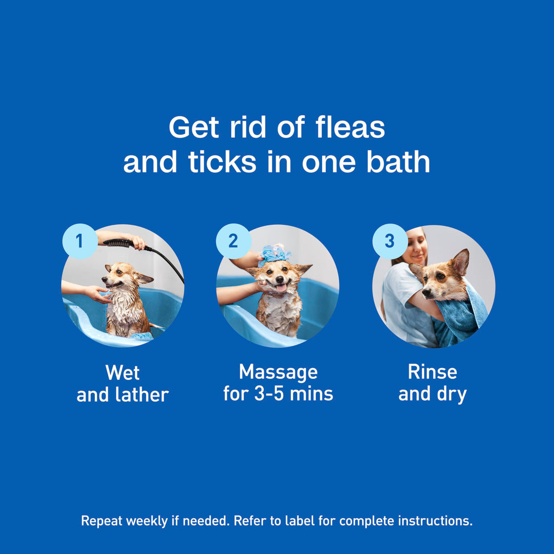 ADAMS Plus Flea &amp; Tick Shampoo with Precor for Dogs &amp; Cats, 12 oz
