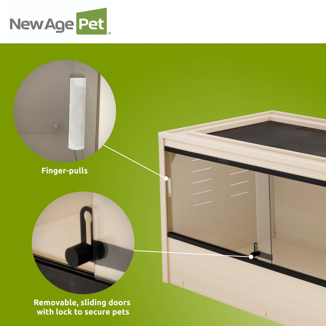 New Age Pet® ECOFLEX® 48" Mojave Reptile Enclosure, Large, Maple