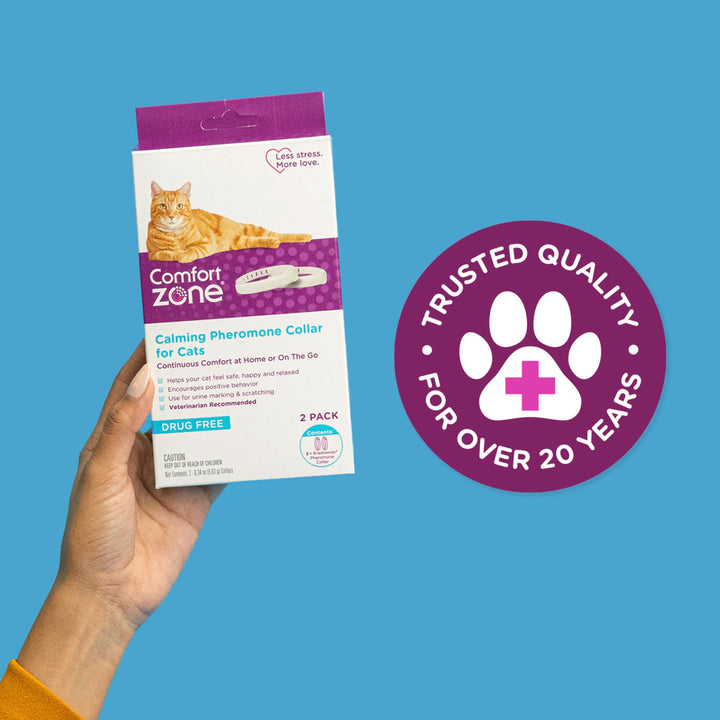 Comfort Zone Cat Calming Collar Starter Pack: 1 30-Day Calming Collar