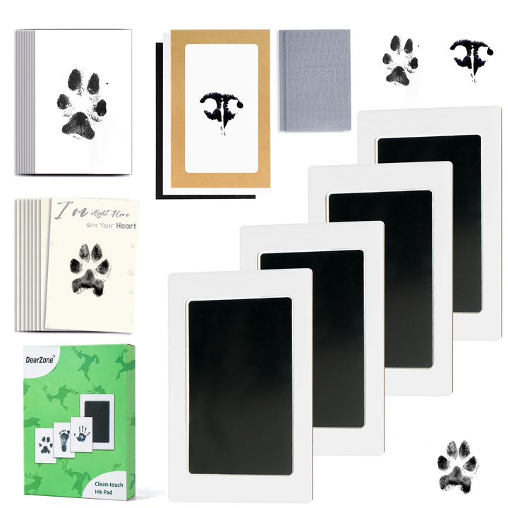 DeerZone Inkless Paw Print Kit,Dog Paw Print Kit,Dog Nose Print Kit