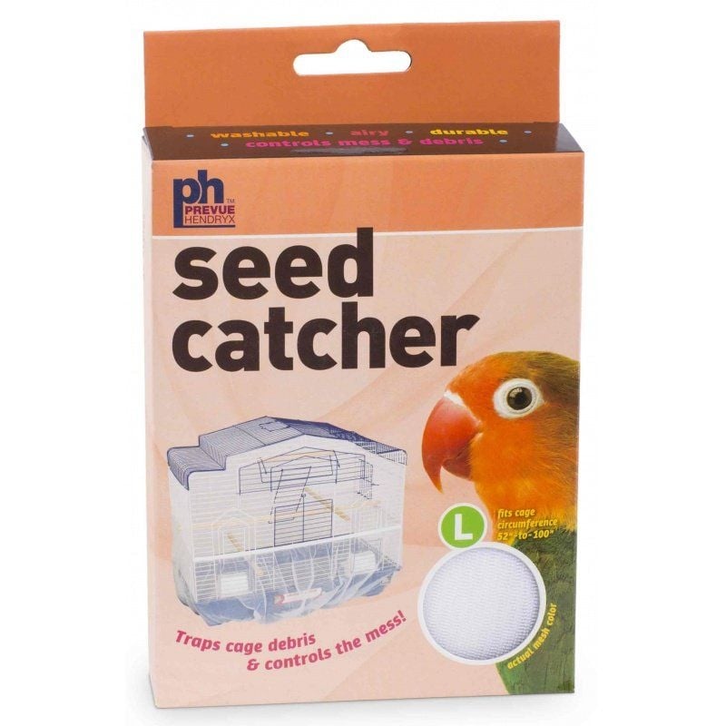 Prevue Seed Catcher Traps Cage Debris and Controls the Mess - Large - 1 count-